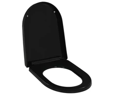 Klozeto sėdynė su Soft-close mechanizmu, juoda