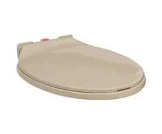 Klozeto sėdynė su soft-close mechanizmu, smėlio spalvos, ovali