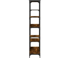 Knygų lentyna, dūminio ąžuolo, 99x35,5x176cm, mediena/plienas