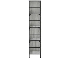 Knygų lentyna, pilka ąžuolo, 78,5x33x153cm, apdirbta mediena