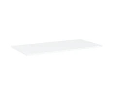 Knygų lentynos plokštės, 4vnt., baltos, 80x40x1,5cm, MDP