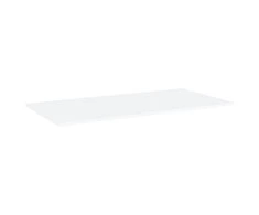 Knygų lentynos plokštės, 4vnt., baltos, 80x20x1,5cm, MDP