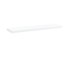 Knygų lentynos plokštės, 4vnt., baltos, 40x10x1,5cm, MDP
