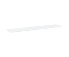 Knygų lentynos plokštės, 4vnt., baltos, 100x20x1,5cm, MDP