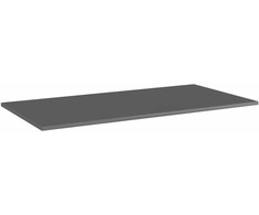 Knygų lentynos plokštės, 4vnt., pilkos, 80x20x1,5cm, MDP