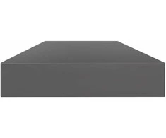 Knygų lentynos plokštės, 4vnt., pilkos, 100x10x1,5cm, MDP