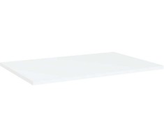 Knygų lentynos plokštės, 8vnt., baltos, 60x40x1,5cm, MDP