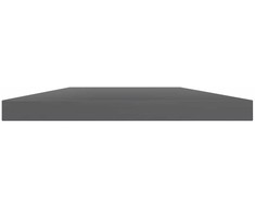 Knygų lentynos plokštės, 8vnt., pilkos, 40x20x1,5cm, MDP