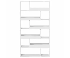 Knygų spinta, baltos spalvos, 100x33x187,5cm, apdirbta mediena