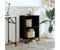 Knygų spinta, juodos spalvos, 50x31x74,5cm, apdirbta mediena