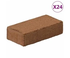 Kokoso pluošto blokai, 24vnt., 650g kiekvienas, viso 15,6kg