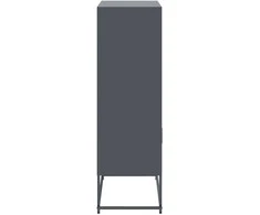 Komoda, antracito spalvos, 68,5x38,5x123,5cm, plienas