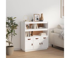 Komoda, balta, 100x40x108,5cm, pušies medienos masyvas