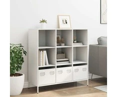 Komoda, baltos spalvos, 101,5x39x103,5cm, plienas