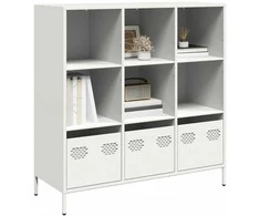 Komoda, baltos spalvos, 101,5x39x103,5cm, plienas
