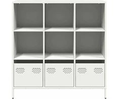 Komoda, baltos spalvos, 101,5x39x103,5cm, plienas