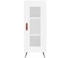 Komoda, baltos spalvos, 34,5x34x180cm, apdirbta mediena