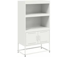 Komoda, baltos spalvos, 68,5x38,5x123,5cm, plienas
