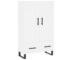 Komoda, baltos spalvos, 69,5x31x115cm, apdirbta mediena
