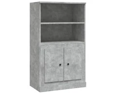 Komoda, betono pilka, 60x35,5x103,5cm, apdirbta mediena