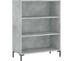 Komoda, betono pilka, 69,5x32,5x180cm, apdirbta mediena