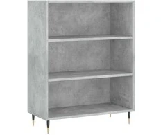 Komoda, betono pilka, 69,5x32,5x180cm, apdirbta mediena