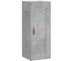 Komoda, betono pilkos spalvos, 34,5x34x180cm, apdirbta mediena