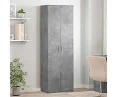 Komoda, betono pilkos spalvos, 60x35x180cm, apdirbta mediena