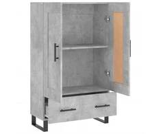 Komoda, betono pilkos spalvos, 69,5x31x115cm, apdirbta mediena