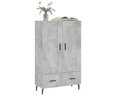 Komoda, betono pilkos spalvos, 69,5x31x115cm, apdirbta mediena