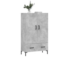 Komoda, betono pilkos spalvos, 69,5x31x115cm, apdirbta mediena