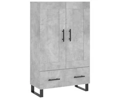 Komoda, betono pilkos spalvos, 69,5x31x115cm, apdirbta mediena