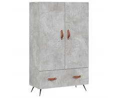 Komoda, betono pilkos spalvos, 69,5x31x115cm, apdirbta mediena