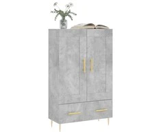 Komoda, betono pilkos spalvos, 69,5x31x115cm, apdirbta mediena