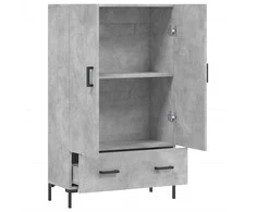 Komoda, betono pilkos spalvos, 69,5x31x115cm, apdirbta mediena