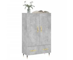 Komoda, betono pilkos spalvos, 69,5x31x115cm, apdirbta mediena
