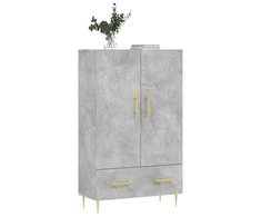 Komoda, betono pilkos spalvos, 69,5x31x115cm, apdirbta mediena