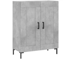 Komoda, betono pilkos spalvos, 69,5x34x180cm, apdirbta mediena