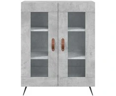 Komoda, betono pilkos spalvos, 69,5x34x180cm, apdirbta mediena