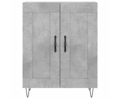Komoda, betono pilkos spalvos, 69,5x34x180cm, apdirbta mediena