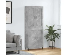 Komoda, betono pilkos spalvos, 69,5x34x180cm, apdirbta mediena