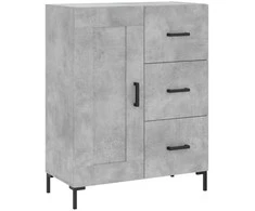Komoda, betono pilkos spalvos, 69,5x34x180cm, apdirbta mediena