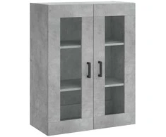 Komoda, betono pilkos spalvos, 69,5x34x180cm, apdirbta mediena