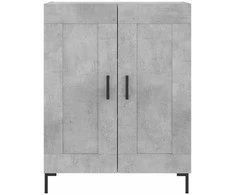Komoda, betono pilkos spalvos, 69,5x34x180cm, apdirbta mediena