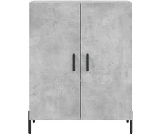Komoda, betono pilkos spalvos, 69,5x34x180cm, apdirbta mediena