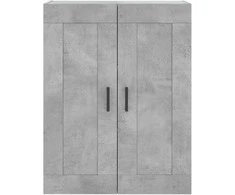 Komoda, betono pilkos spalvos, 69,5x34x180cm, apdirbta mediena