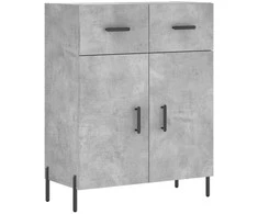 Komoda, betono pilkos spalvos, 69,5x34x180cm, apdirbta mediena