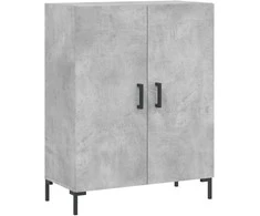 Komoda, betono pilkos spalvos, 69,5x34x180cm, apdirbta mediena