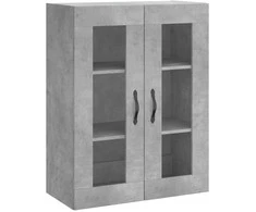 Komoda, betono pilkos spalvos, 69,5x34x180cm, apdirbta mediena