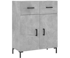 Komoda, betono pilkos spalvos, 69,5x34x180cm, apdirbta mediena